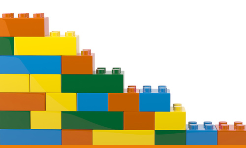 Blocks representing partnership