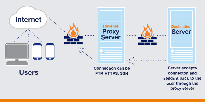How a Reverse Proxy Server Works Diagram