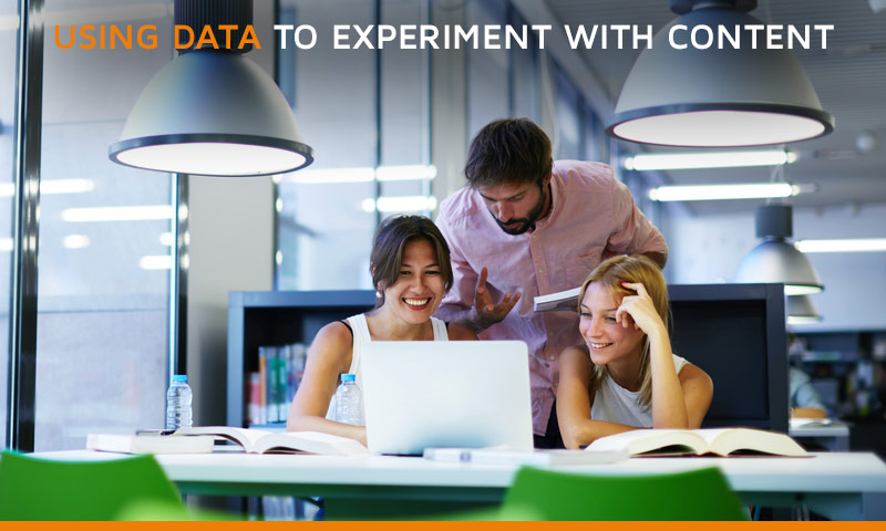 Using data to experiment with course content