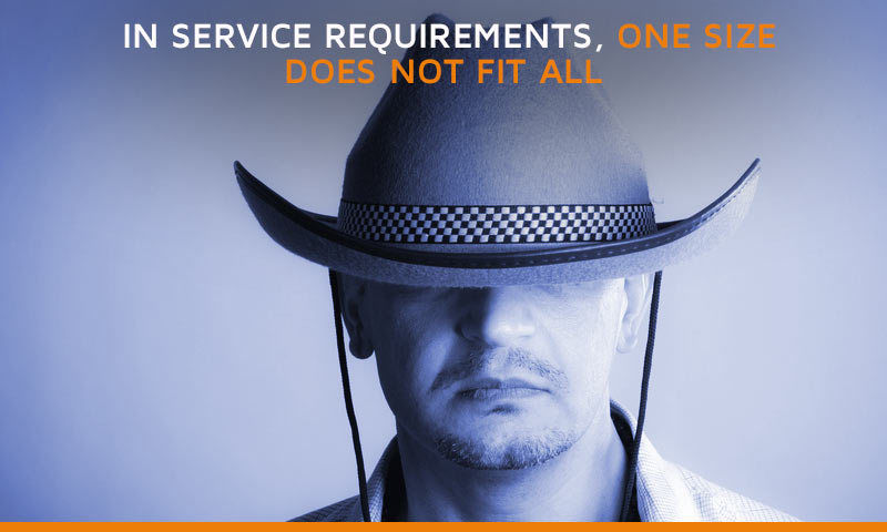 Service requirements are not one size fits all