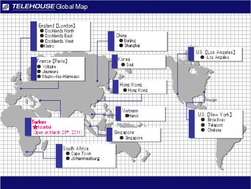 Telehouse Global Map